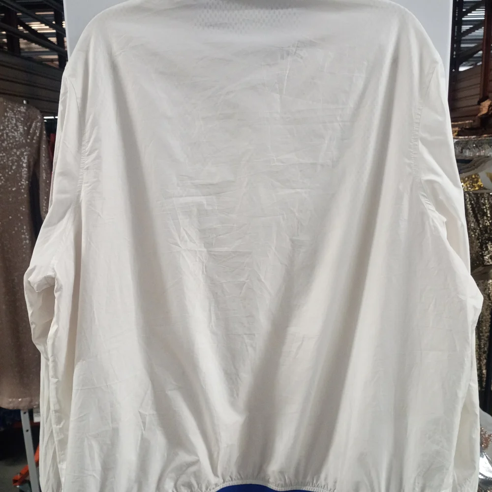 Champion White Jacket with Red and Blue Accents - Picture 2 of 3